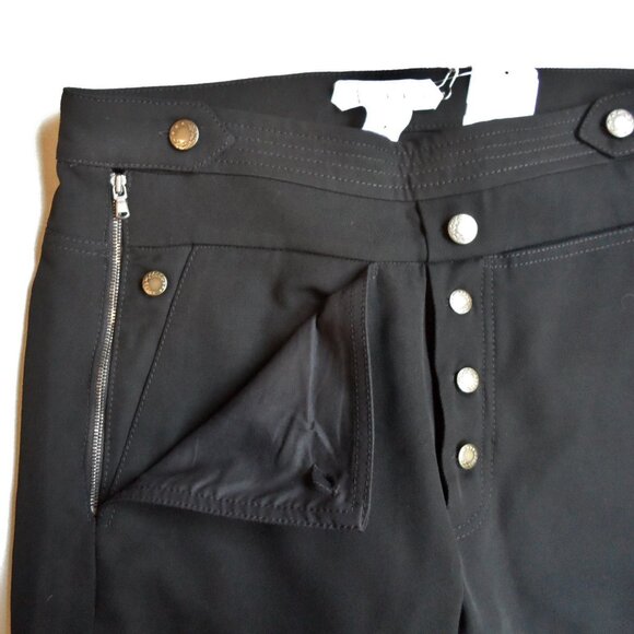 NWT$995 TRE by Natalie Ratabesi Straight Leg Wool Pants Button Zip Trousers Sz 4 - Picture 5 of 13